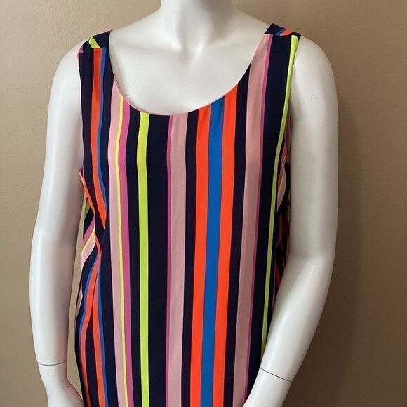 Project Runway Striped Maxi Dress- Asymmetrical -Size XXL - Picture 4 of 13